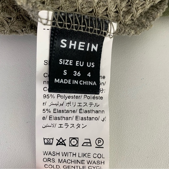 SHEIN Green Knit Mini Skirt Size Small - Picture 5 of 7